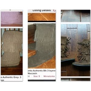 Triple Bundle Authentic Minnetonka 3 layered Boots